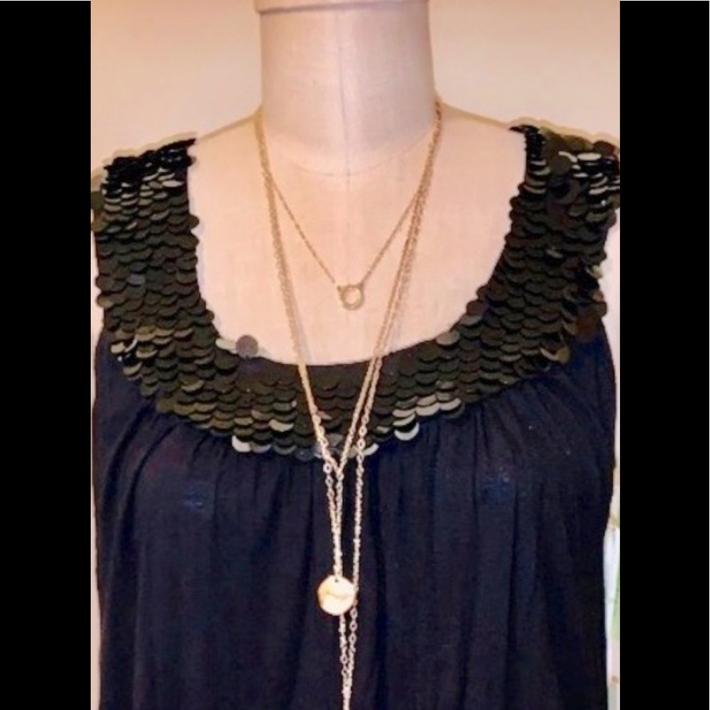 MATTY M sequin blouse - Picture 2 of 8